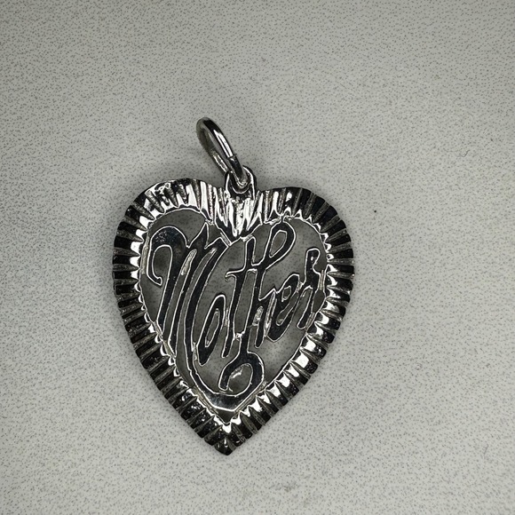 Jewelry - Sterling Silver Heart Mother Pendant Charm Necklace Jewelry Gift‎